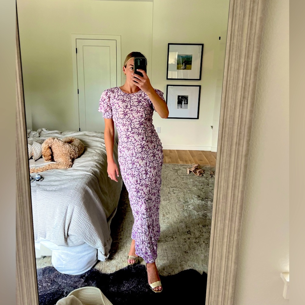 SALONI gorgeous lilac dress. Size small.